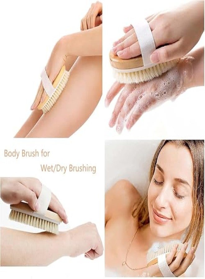 COOFANDY Premium Dry Body Brush | Natural Boar Bristles & Polished Wooden Handle |Sheds Dead Skin Cells & Prevents Ingrown Hair | Firming Removes Dead Skin |Bathing Scrubber for Men & Women - Image 4
