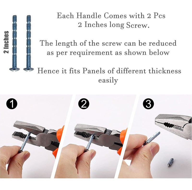 STORE 2508 Stainless Steel Cabinet Handles Pulls 6 Inches (Matte Black Pack of 24) - Image 5