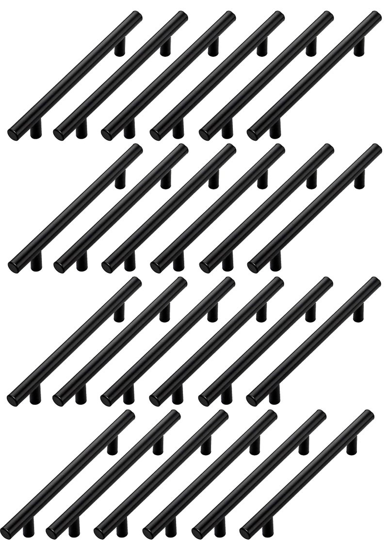 STORE 2508 Stainless Steel Cabinet Handles Pulls 6 Inches (Matte Black Pack of 24) - Image 1
