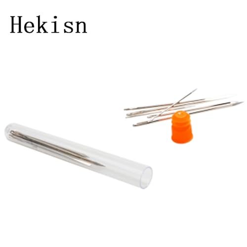 Hekisn Professional Large-Eye Leather Stitching Needle with 3 Different Sizes for Leather Projects with Storage Container (12 Pieces) - Image 5