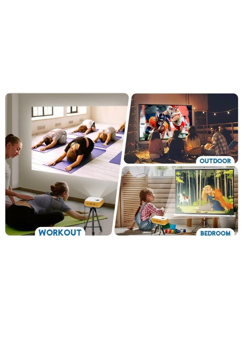 Portable Mini Projector – 1800 Lumens, Full HD 1080P, Wi-Fi Ready, HDMI, USB, SD Card, AV, Remote Control - Image 5