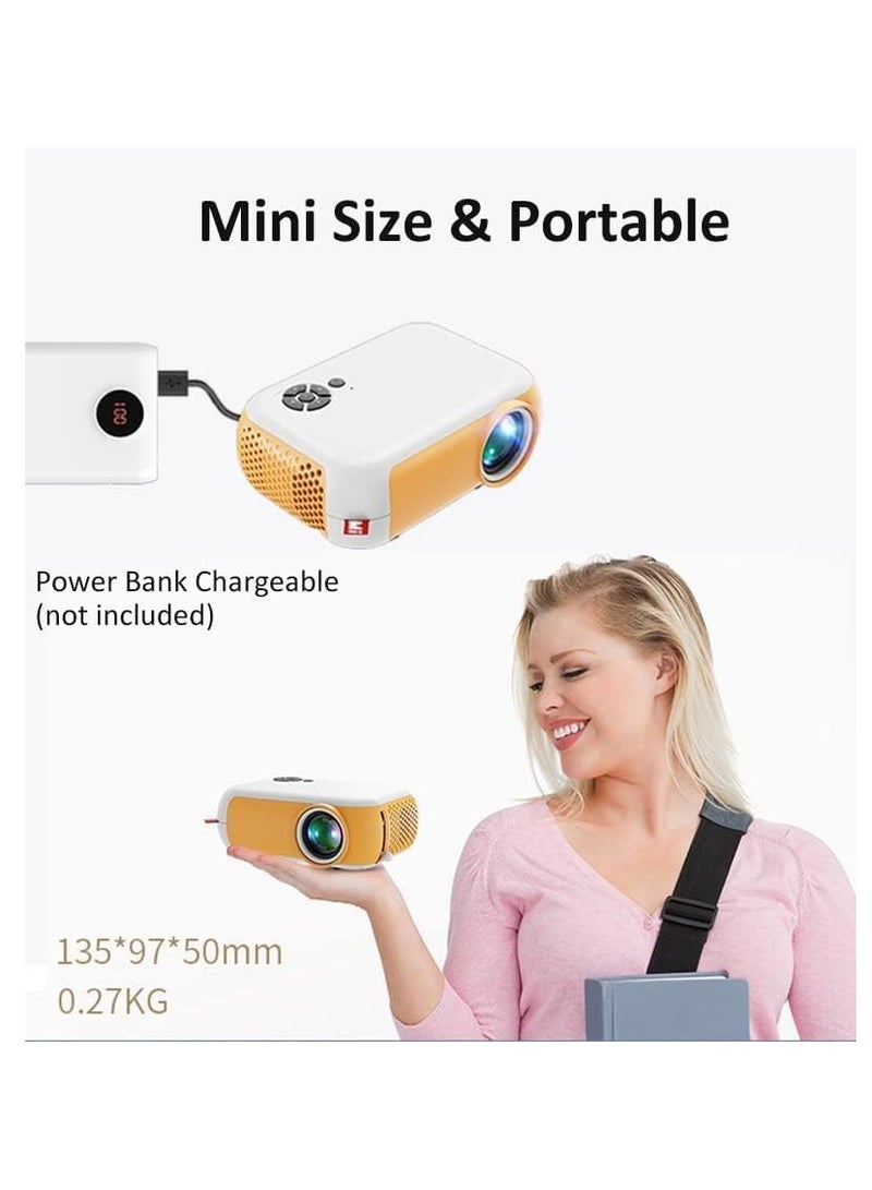 Portable Mini Projector – 1800 Lumens, Full HD 1080P, Wi-Fi Ready, HDMI, USB, SD Card, AV, Remote Control - Image 3