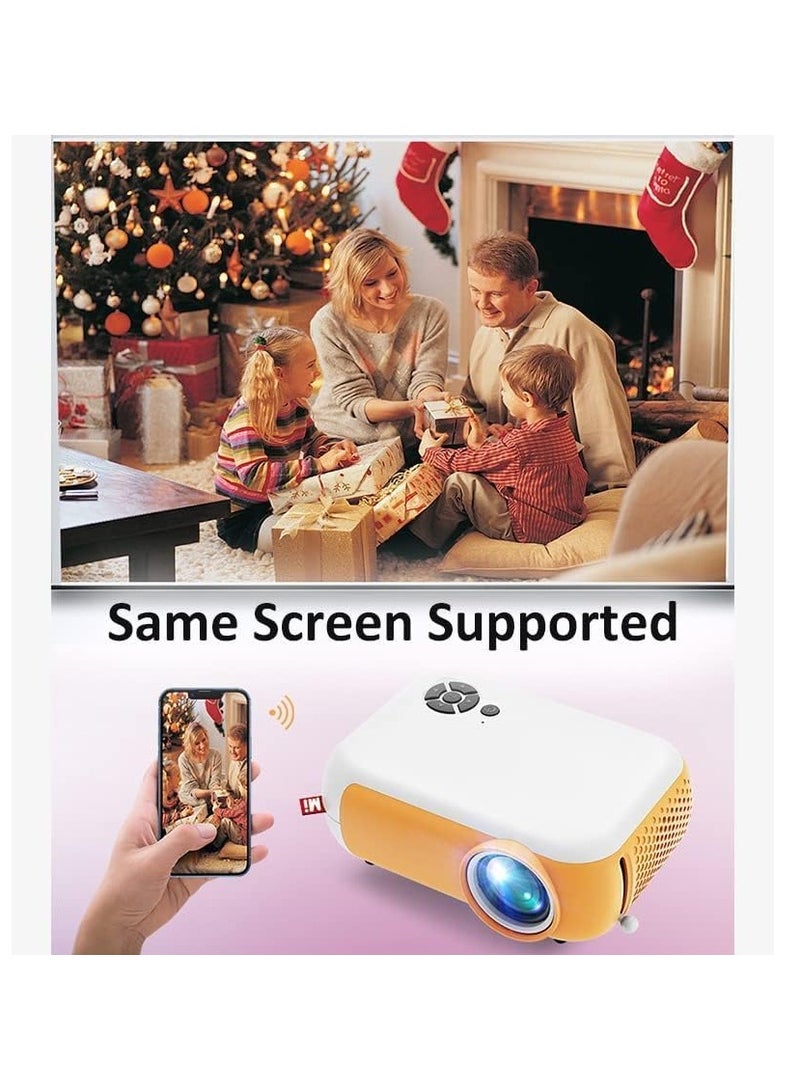 Portable Mini Projector – 1800 Lumens, Full HD 1080P, Wi-Fi Ready, HDMI, USB, SD Card, AV, Remote Control - Image 4