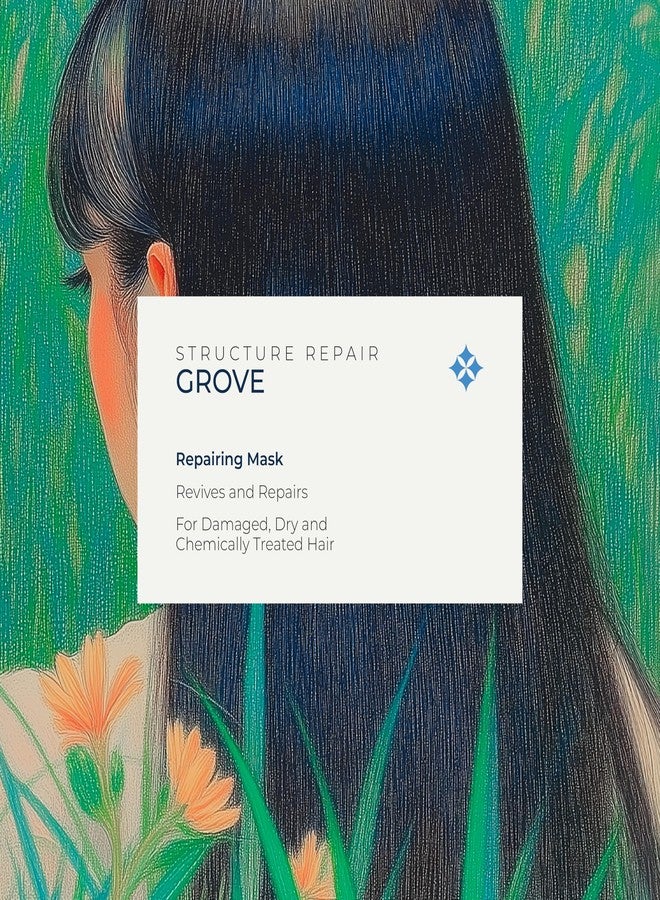 Kanpeki Kerasyl Structure Repair Hair Repairing Mask - Grove | Revives and Repairs Damaged, Dry, and Chemically Treated Hair | Infused with Vegetal Keratin, Algae & Pea Protein | 300gm - Image 2