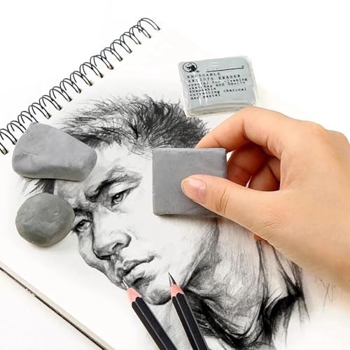 ARROLLIANT 10-Piece Sketching Tools Kit – Blending Stumps, Tortillions, Pencil Extender, Kneaded Eraser for Charcoal and Graphite Drawing - Image 2