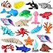 Celltestria 21Pcs Mini 3D Printed Animals for Kids Little 3D Printed Ocean Figurines for Goodie Bags Party Favors Flexible Articulated Fidget Toys for Classroom Prize Rewards Gifts Exchange - Image 2