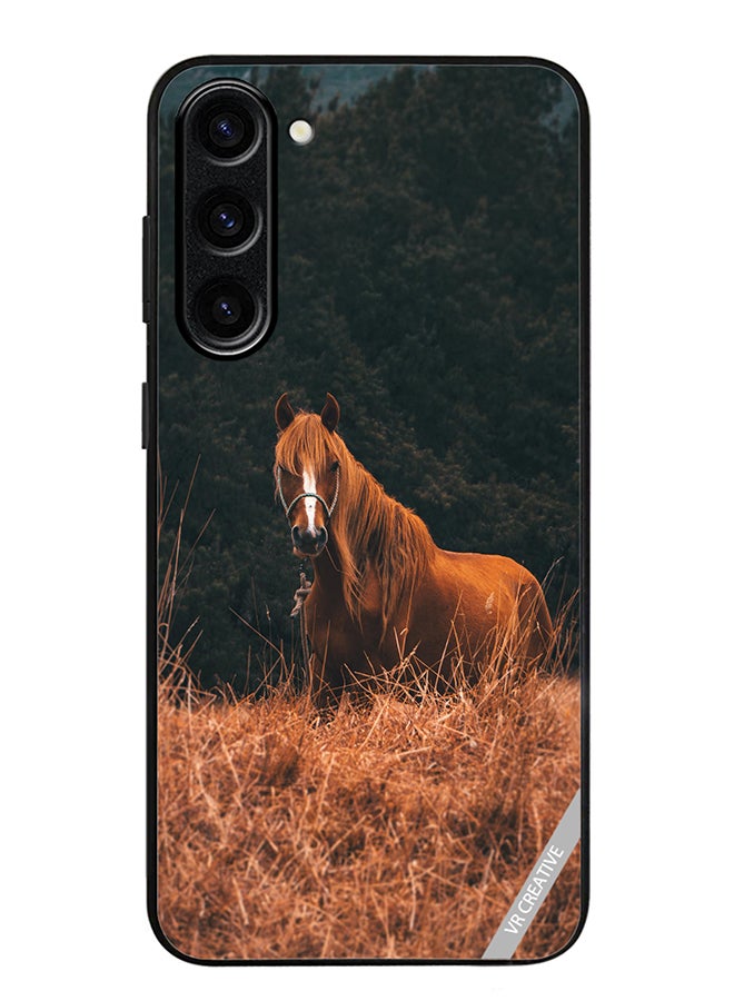 VR CREATIVE Protective Case Cover For Samsung Galaxy S24 Plus Royal Horse Design Multicolour - Image 1