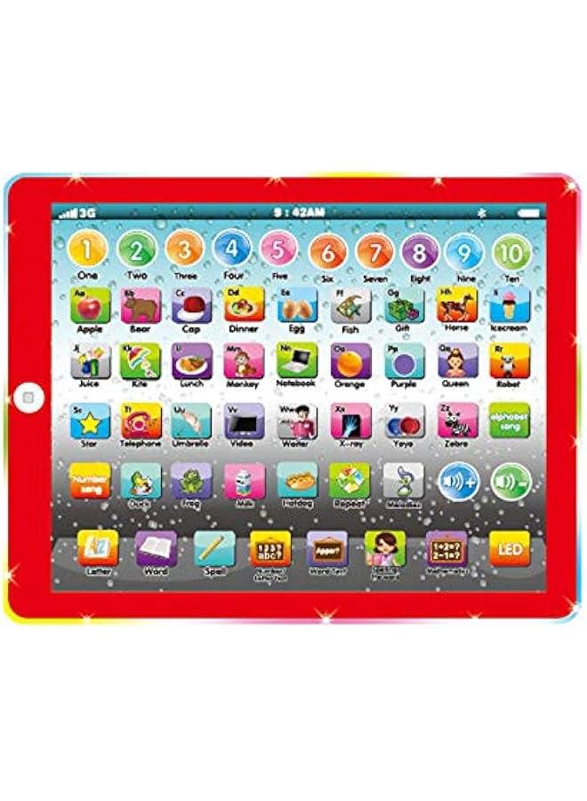 Kids Tablet Learning Pad Toddler Tablet with ABC Word Song Music Number Electronic Interactive Toy for Educational Preschool Boys & Girls 3-8 Years Old  - Image 1