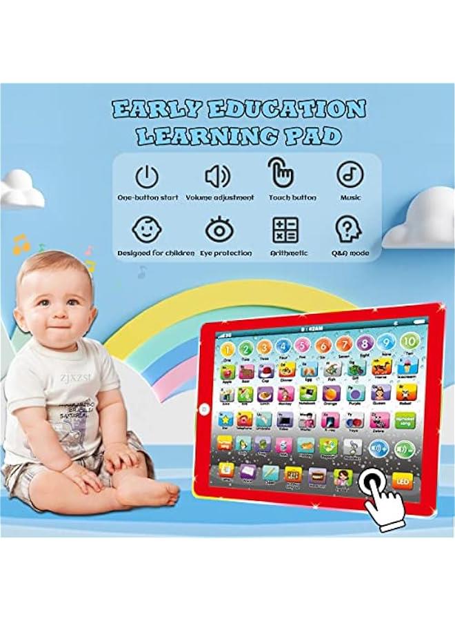 Kids Tablet Learning Pad Toddler Tablet with ABC Word Song Music Number Electronic Interactive Toy for Educational Preschool Boys & Girls 3-8 Years Old  - Image 2