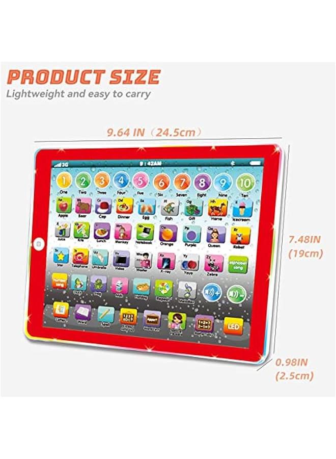 Kids Tablet Learning Pad Toddler Tablet with ABC Word Song Music Number Electronic Interactive Toy for Educational Preschool Boys & Girls 3-8 Years Old  - Image 4
