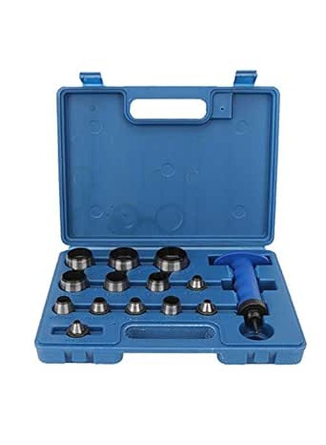 14Pcs Hollow Punch Set 5mm To 35mm Gasket Cutting Puncher Kit With Plastic Storage Box - Image 1