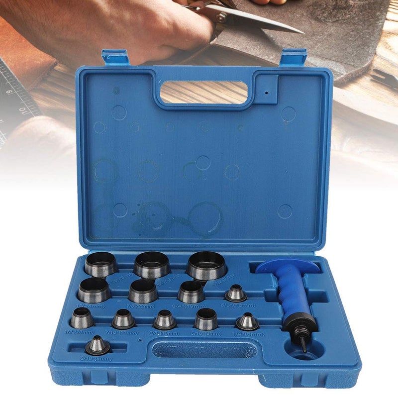 14Pcs Hollow Punch Set 5mm To 35mm Gasket Cutting Puncher Kit With Plastic Storage Box - Image 3