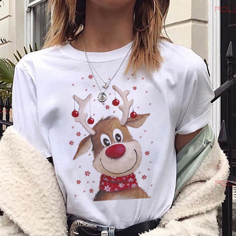[Same day] cross-border supply of T-shirt printed T-shirt women's short-sleeved women's clothing - Image 4
