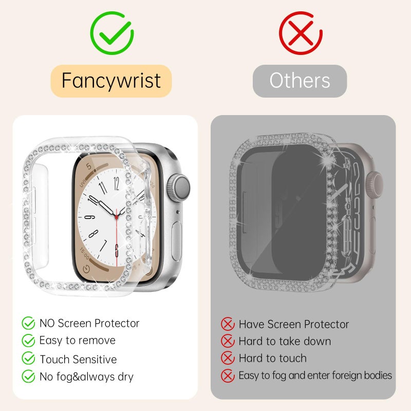 Fancywrist Boho Bracelet & Case Compatible with Apple Watch Band 40mm 44mm 45mm 46mm 41mm 38mm 42mm(S11 S10) Women, Dressy beaded Handmade Leather Strap for iWatch Series11 10 9 8 7 6 5 4 3 2 1 SE - Image 4