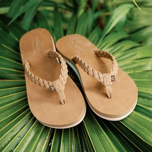 Cobian Womens Braided Pacifica Tan 7 M - Image 3