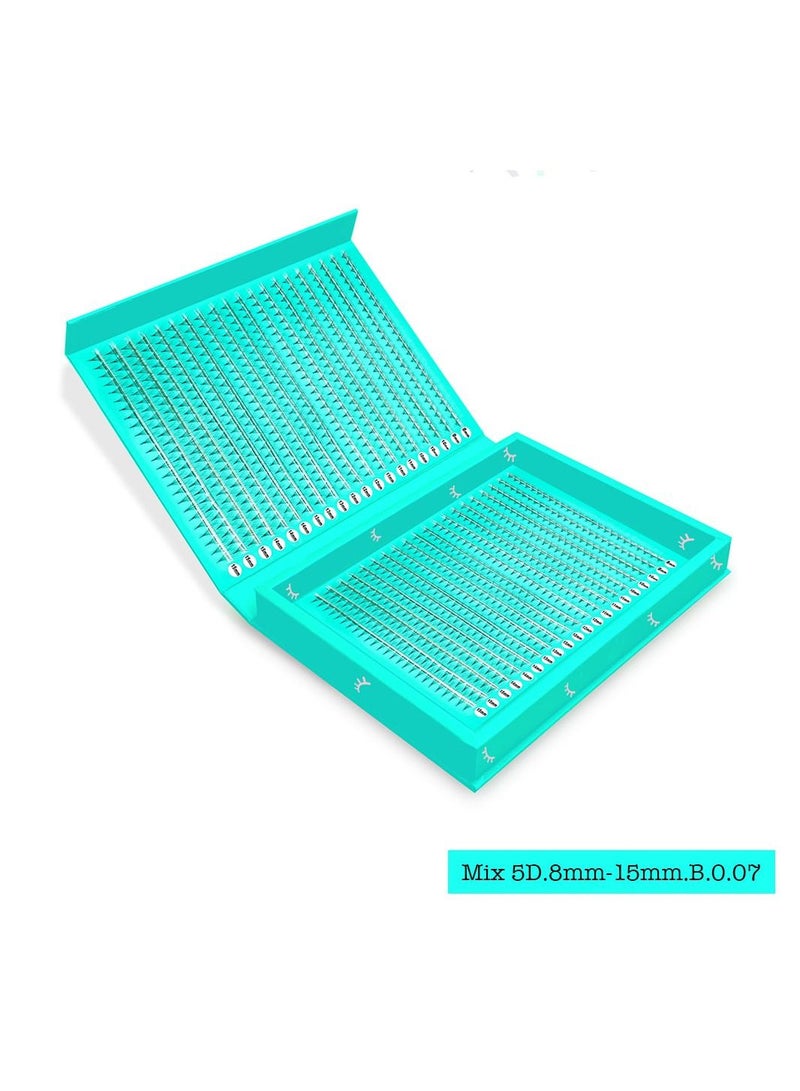 IOLITE Pre made lash fan 5D Fans Eyelash Extensions Lashes B Curl 0.07T, 8-15mm Lash Extensions - Image 2