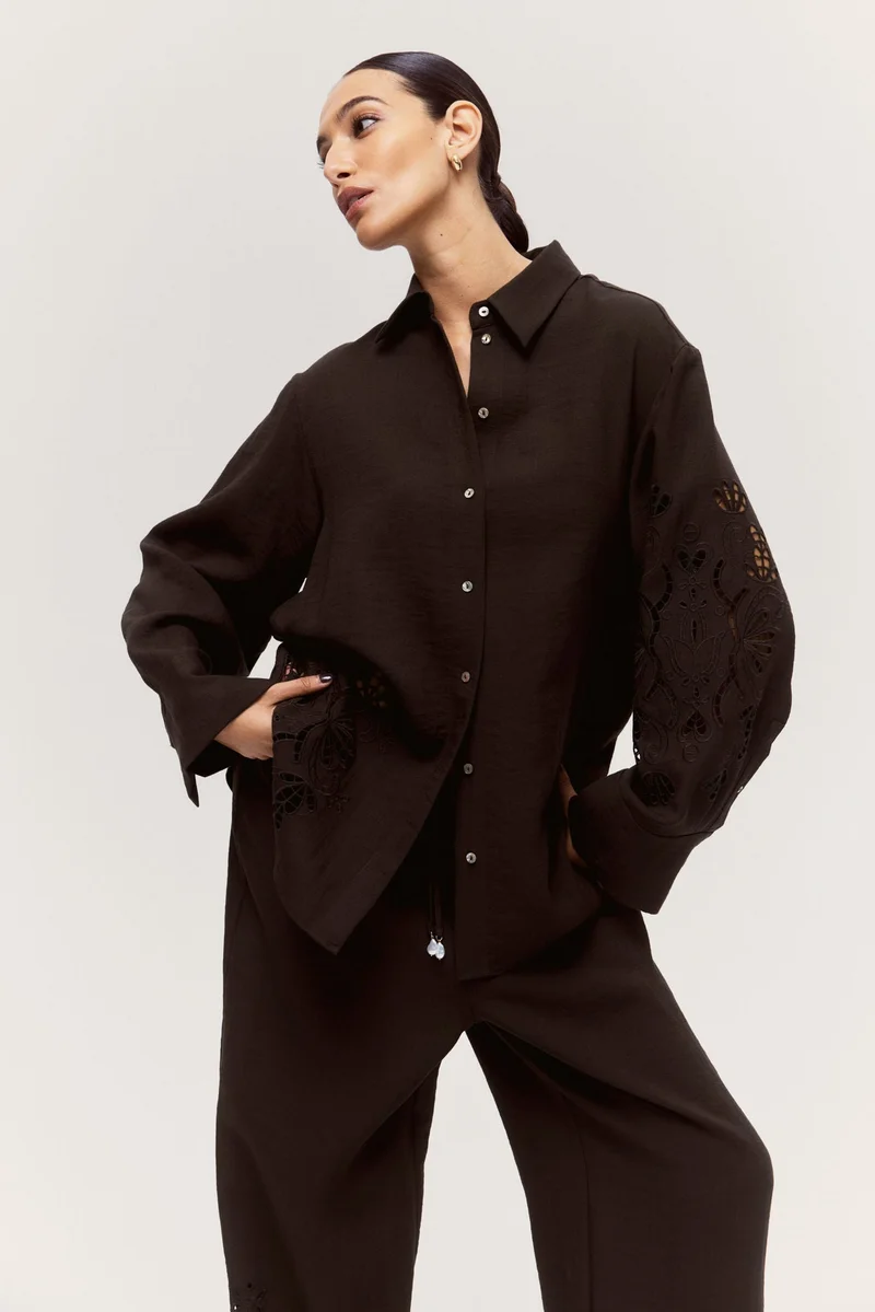 H&M Broderie anglaise shirt
