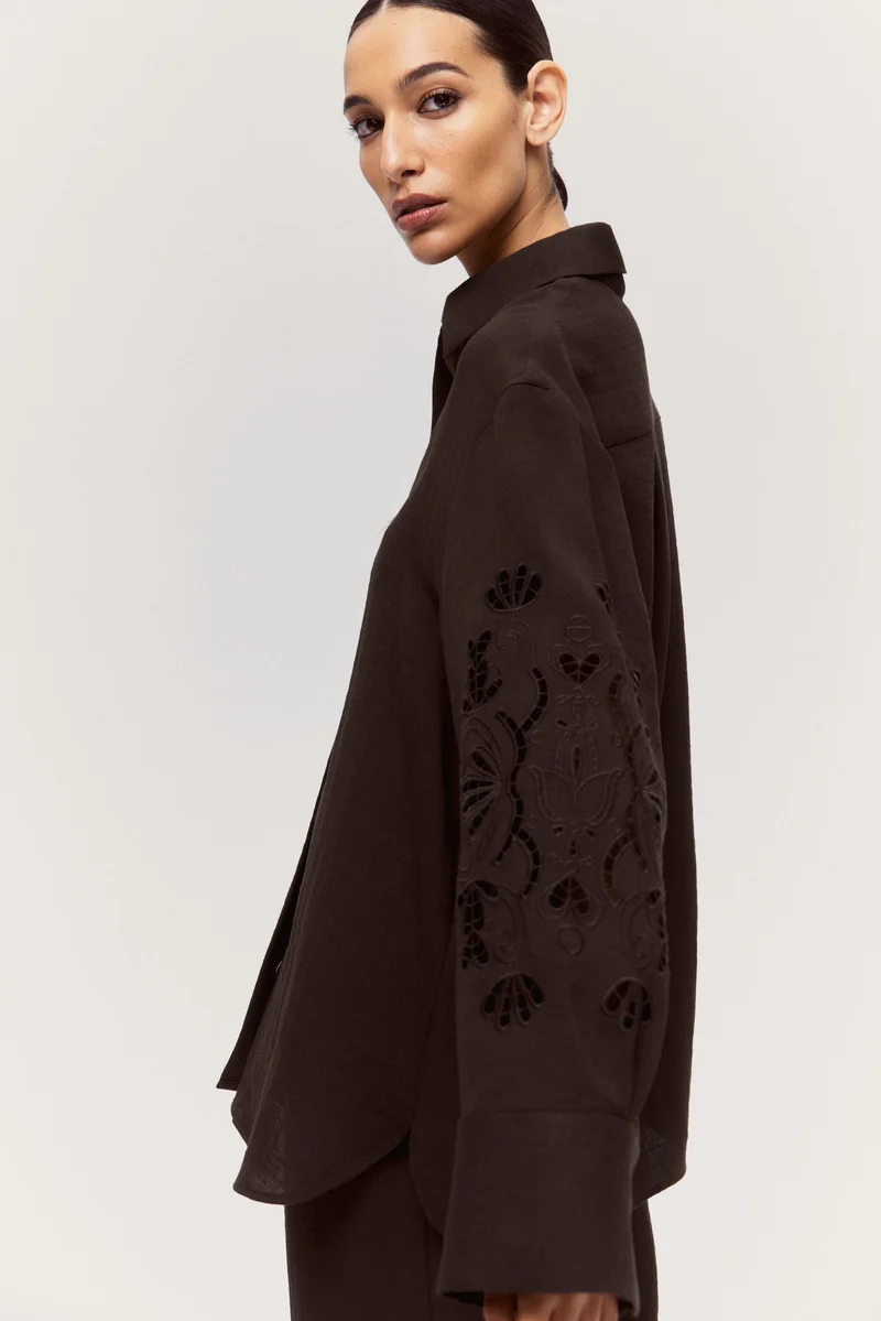 H&M Broderie anglaise shirt