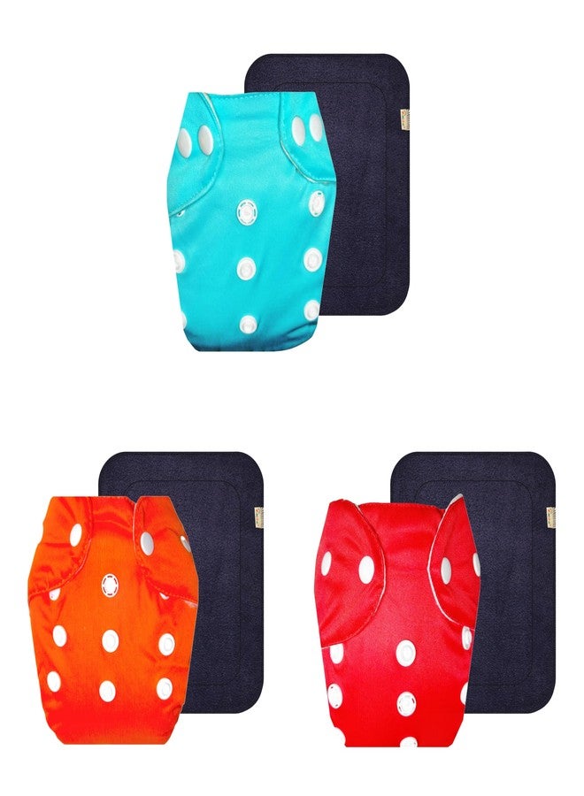 Dumbledo Lite Cloth Diaper with Gray Insert (Pack of 3) | Soft & Gentle | Reusable & Washable | Travel Friendly | Trusted by Moms | 3 Months - 2 Years | Unisex Baby - Image 1