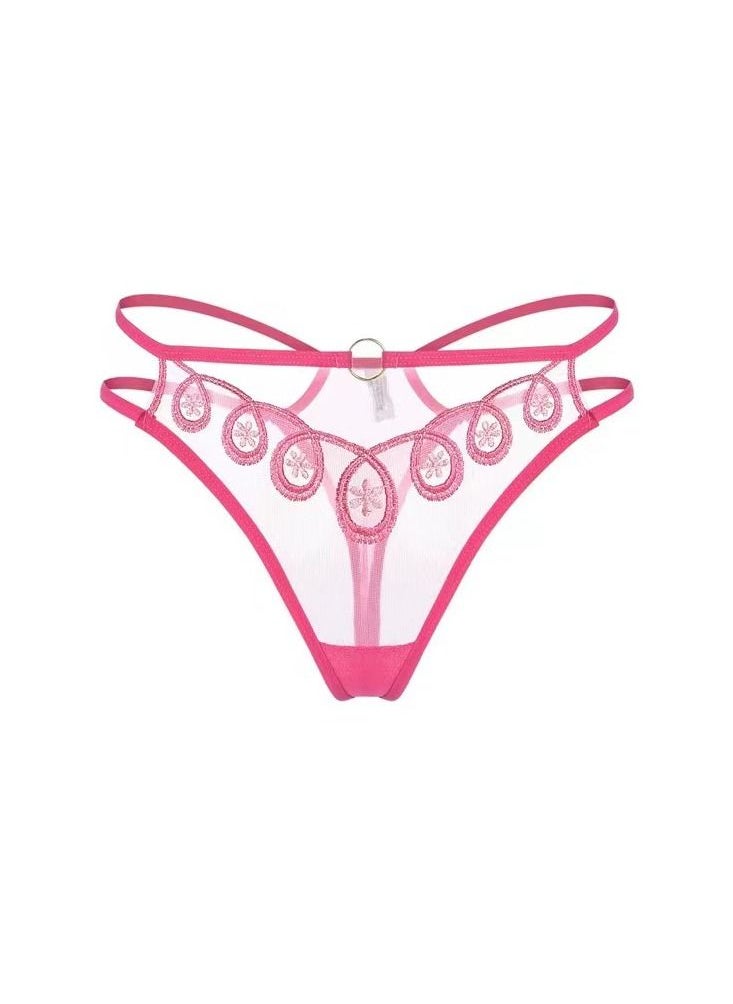 Zeemey - Zeemey 6 Pack Womens Charming Floral Lace Breathable Stretch G-String Thongs Panties Underwear Low Rise T-Back Underpants - Image 1