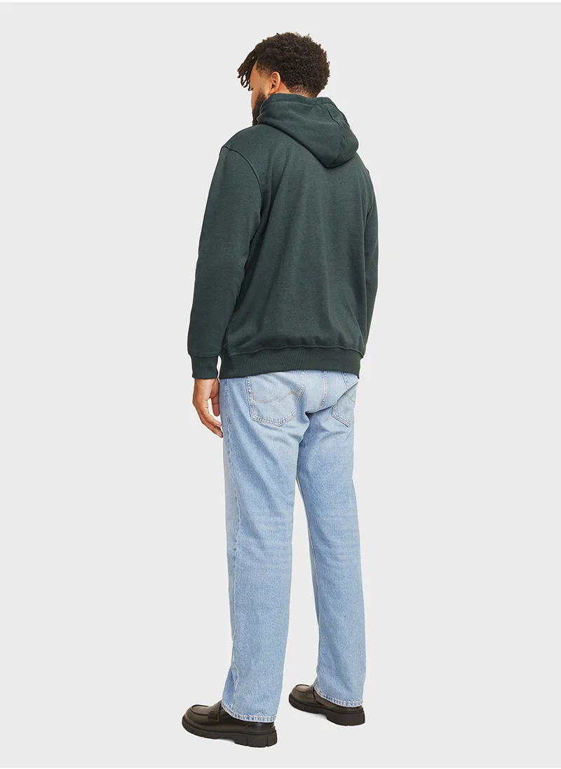 JACK & JONES Plus Size Logo Hoodie