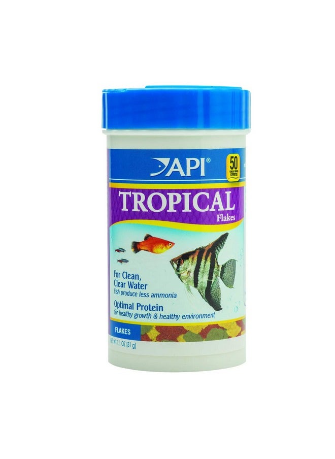API API TROPICAL FLAKES Fish Food 1.1-Ounce Container  - Image 1