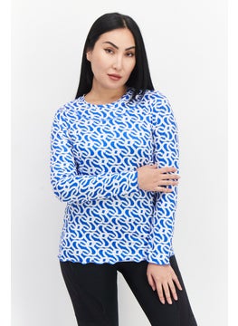 Women Sportswear Fit Long Sleeve Training Top, Blue