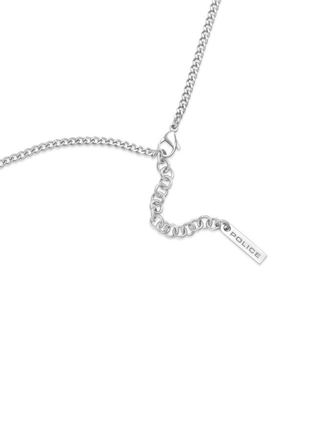 بوليس قلادة سلسلة جمجمة فضية للرجال - Image 3