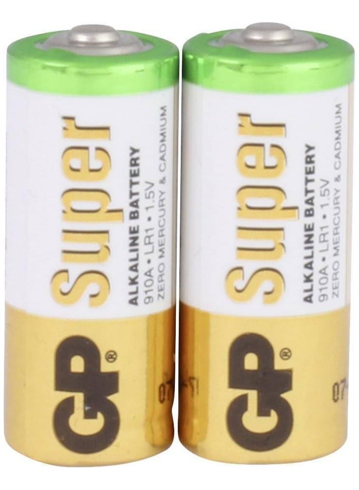جي بي بطارية GP Super Alkaline 910A (LR1)، بطاقة تحتوي على بطاريتين من نوع GP N بجهد 1.5 فولت - Image 2
