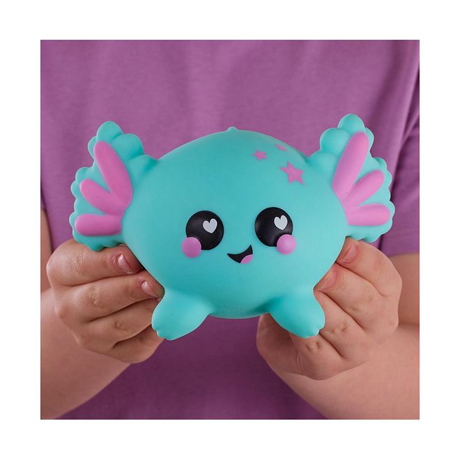 Smooshzees Luvzees, Noodle, Axolotl, Collectable Characters, Super Soft, Cuddly, Squishy, 24 Months+, â€Ž14 x 16 x 10 cm- Green - Image 3