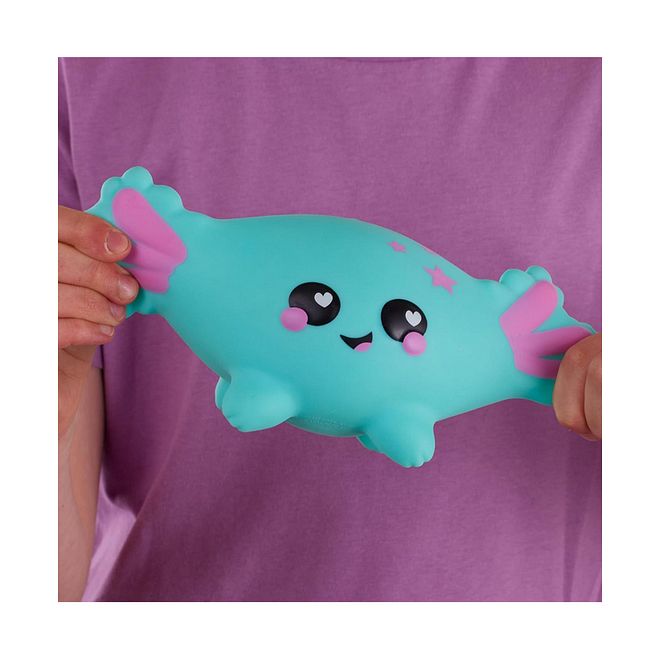 Smooshzees Luvzees, Noodle, Axolotl, Collectable Characters, Super Soft, Cuddly, Squishy, 24 Months+, â€Ž14 x 16 x 10 cm- Green - Image 4