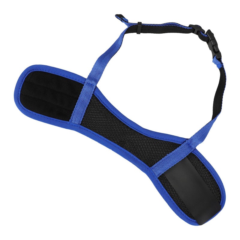 Adjustable Dog Muzzle 18 24cm Blue Soft Breathable Anti Barking Mouth Cover for Small Dogs - Image 2