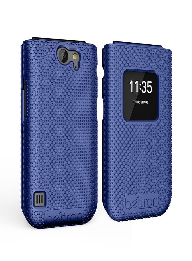 جراب BELTRON لهاتف نوكيا 2720 V القابل للطي، غطاء حماية سهل التركيب (Verizon 2720V) - أزرق - Image 1