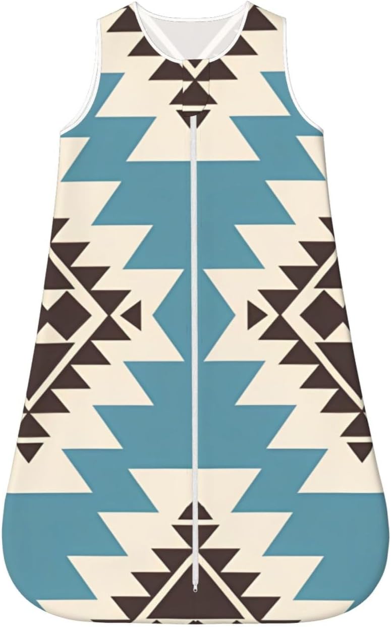 Southwest Spirit - Native American Bold Geometric Baby Wearable Blanket Infant Boys Girls Sleeping Bags for Newborn Large - Image 1