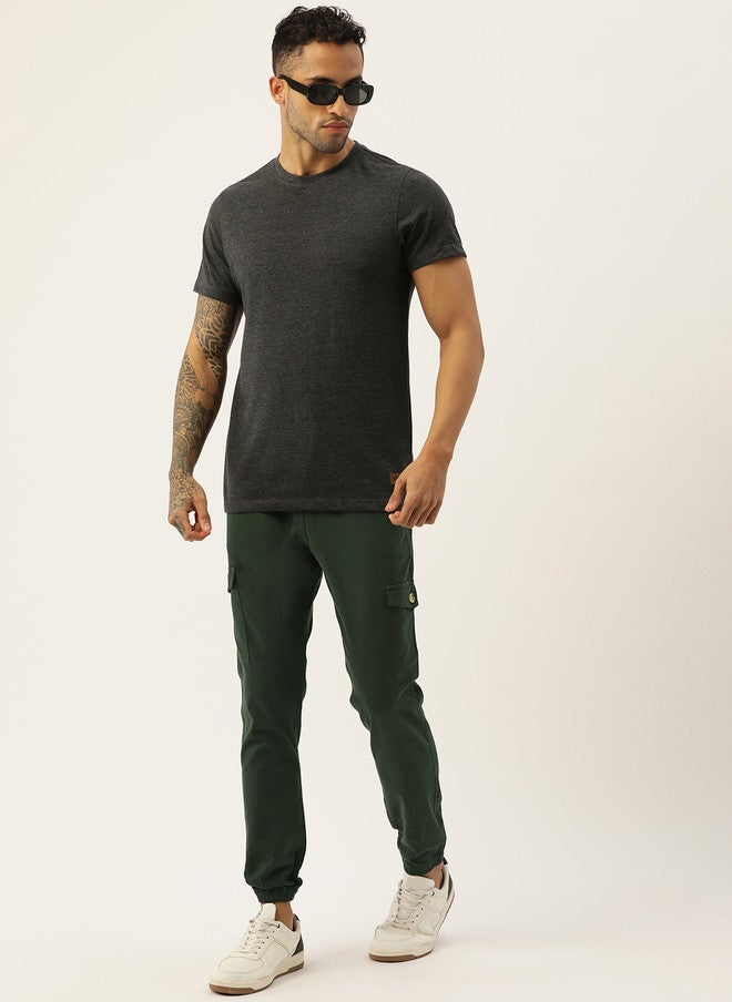 Rue Collection Green Joggers for Men with Drawstring Closure - Image 4