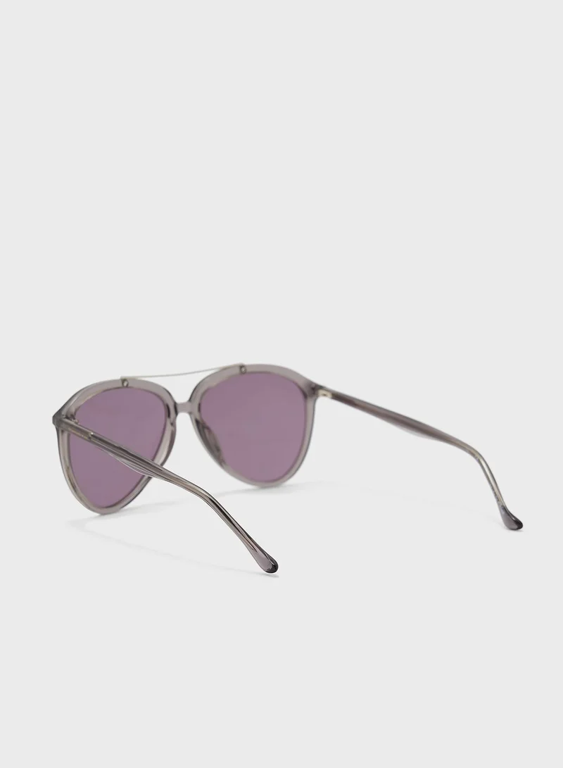 Donna Karan Aviator Sunglasses