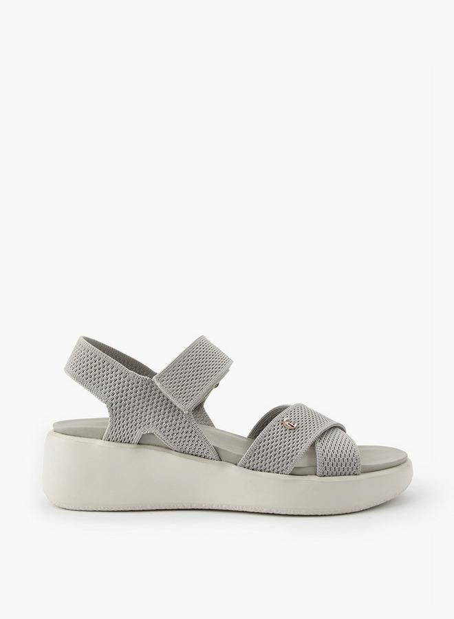 Le Confort Women Cross Strap Flyknit Sandals - Image 1