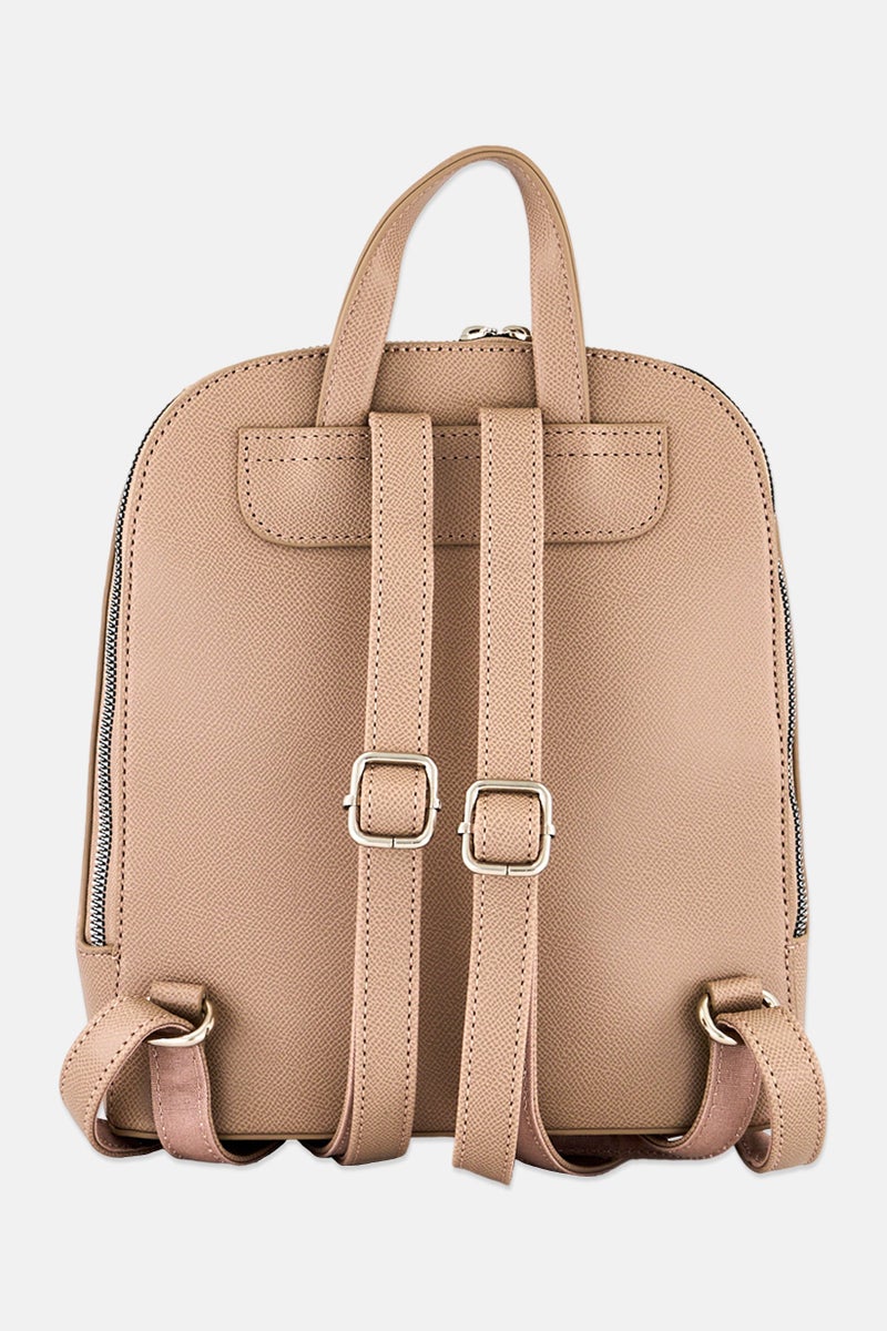 XOXO Women Brand Logo Women Camela Backpack, Dark Tan - Image 2