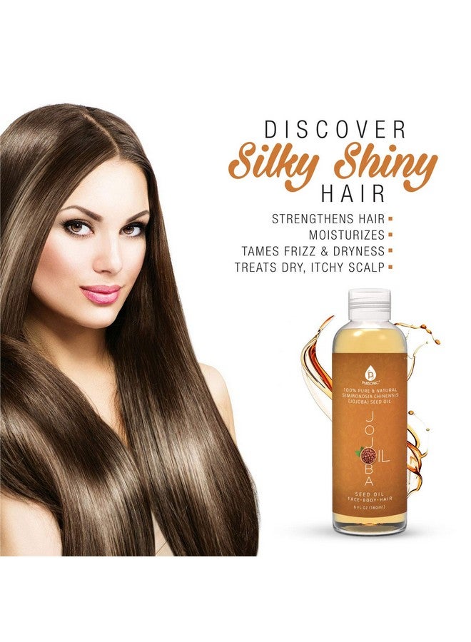 بورسونيك زيت الجوجوبا الذهبي النقي المعصور على البارد بنسبة 100% من بورسونيك للبشرة الجافة أو الشعر التالف، طبيعي وغير مكرر - يرطب البشرة وينعشها، 6 أونصة، عبوة واحدة، JJO6 - Image 4