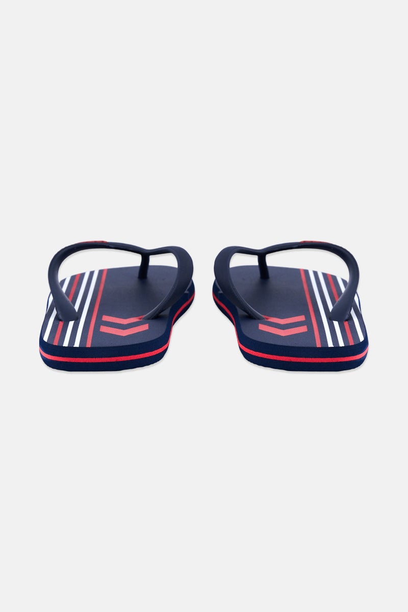 Hummel Kids Boy Brand Logo Flip Flop Slippers, Navy  - Image 2