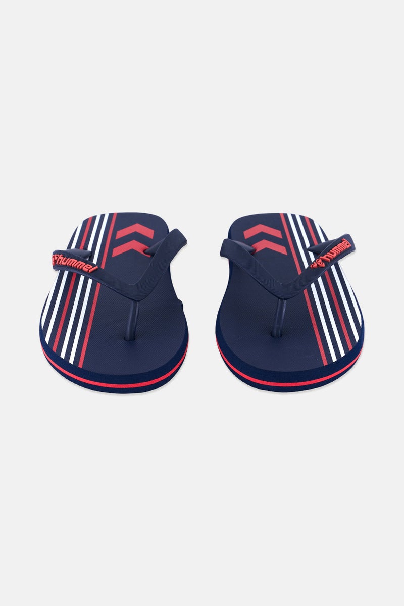 Hummel Kids Boy Brand Logo Flip Flop Slippers, Navy  - Image 4