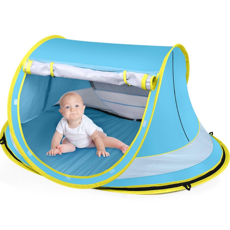 Kapeazo Baby Beach Tent Sun Shade - Portable Pop Up Tent with Mosquito Net, UPF 50+ UV Protection - Image 1