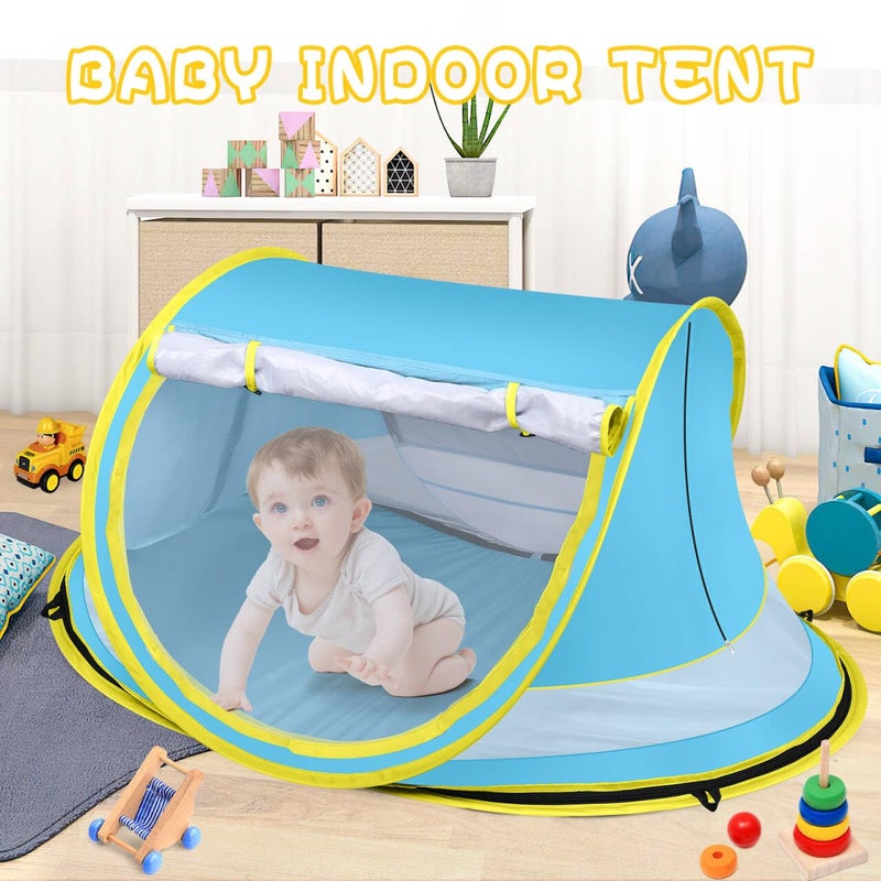 Kapeazo Baby Beach Tent Sun Shade - Portable Pop Up Tent with Mosquito Net, UPF 50+ UV Protection - Image 5