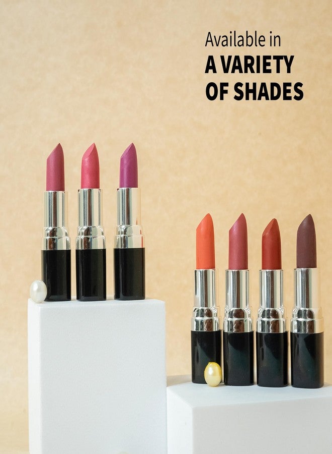 Barva Natural & Moisturising Lipstick Pack of 2 (Rose Damask 225 & Burgundy 206) | With Clarified Butter & Kokum Butter | Creamy Hydrating Finish | Mineral Colour Lipstick Set 4.3g Each - Image 3