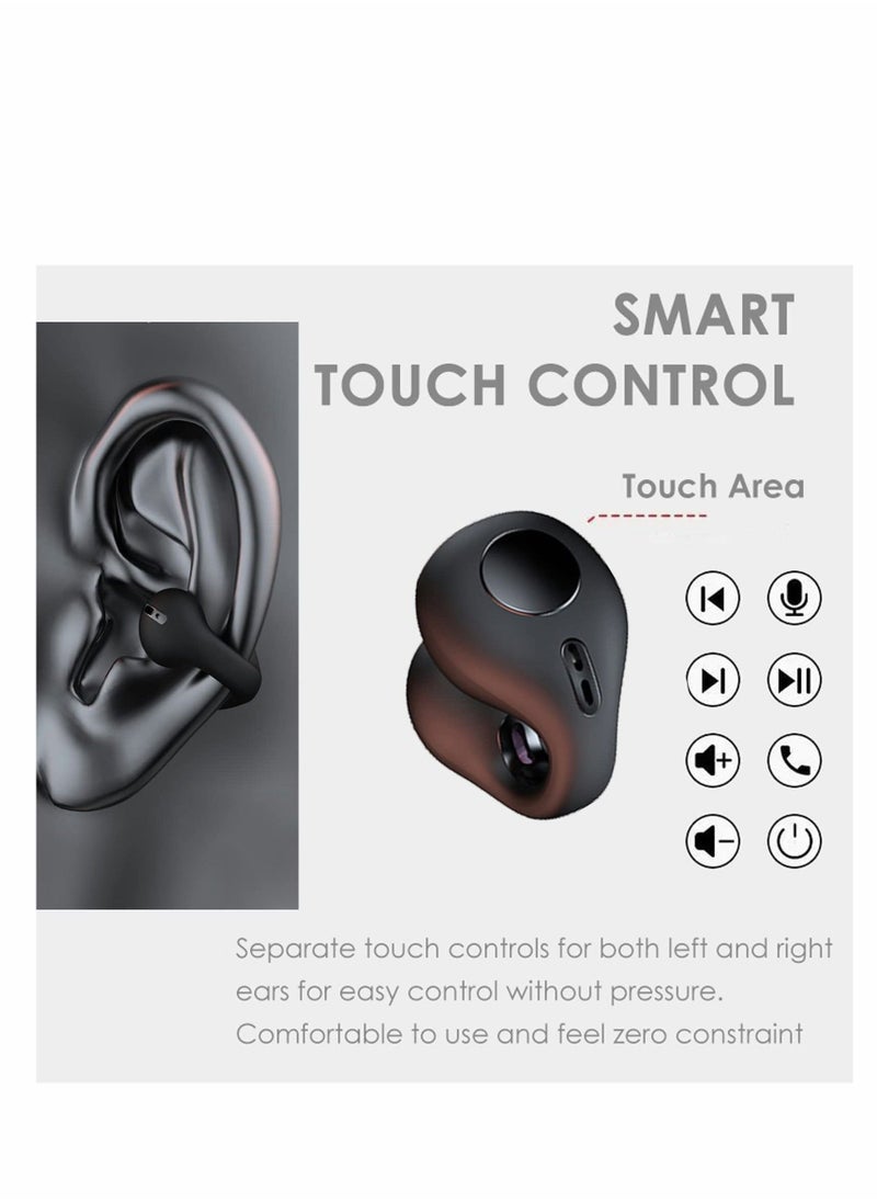 Bluetooth Headphones, Open Ear Headphones Long endurance Playback Wireless Earbuds With Wireless Charging Case And Earhooks for Sports Running Workout Game voice call - Image 3