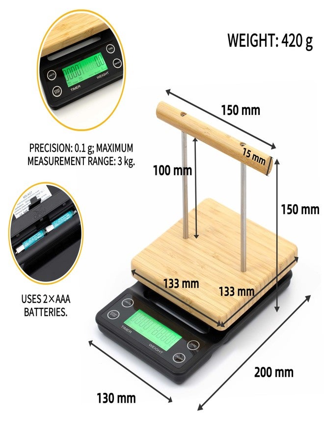 NEOUZA Perch-Mounted Pet Bird Scale, Parrot Weight Scale with Perch, Weight Change Monitoring, Suitable for Parrot, Canaries, Budgerigars, Cockatiels, Society Finches - Image 3
