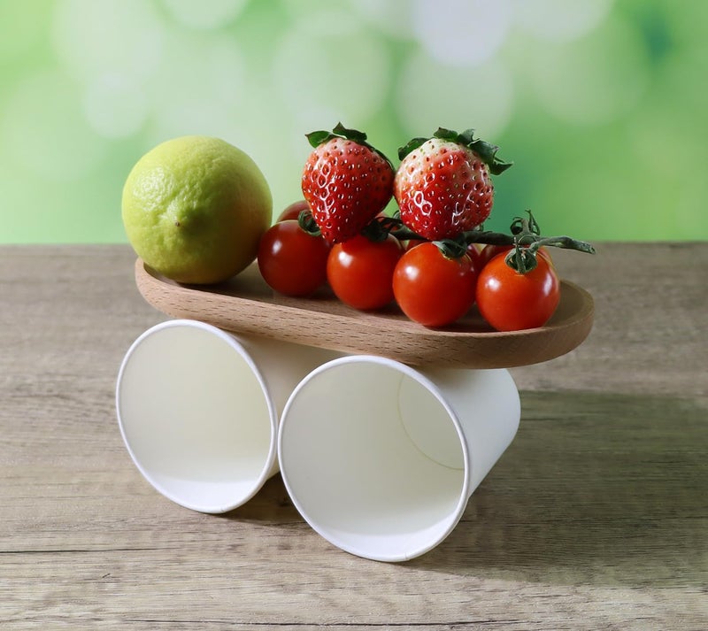 CantaGreen 200 Count 6 OZ Heavy-duty Paper Cups  Coffee Cups  Disposable Hot and Cold Cup - Image 2
