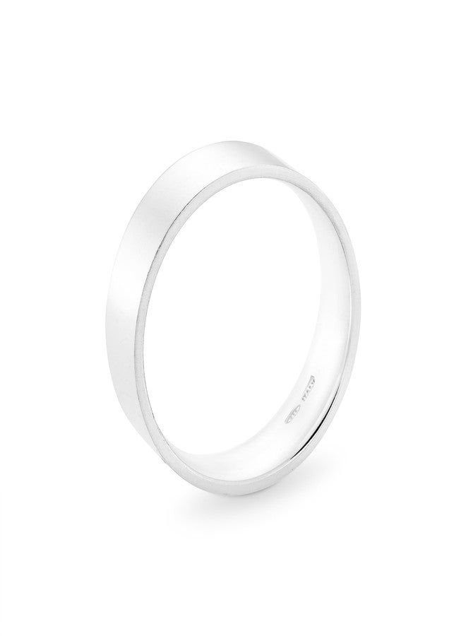 Miabella 925 Sterling Silver Flat Comfort Fit Band Ring for Women and Men 2mm, 4mm, 6mm Made in Italy, 11, Sterling Silver, No Gemstone - Image 2