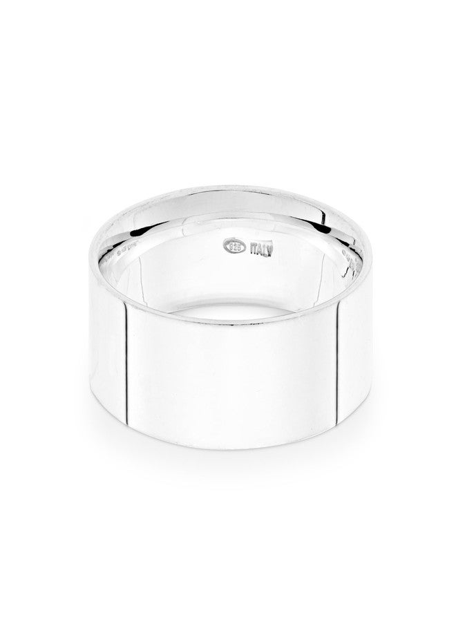 Miabella 925 Sterling Silver Flat Comfort Fit Band Ring for Women and Men 2mm, 4mm, 6mm Made in Italy, 11, Sterling Silver, No Gemstone - Image 1
