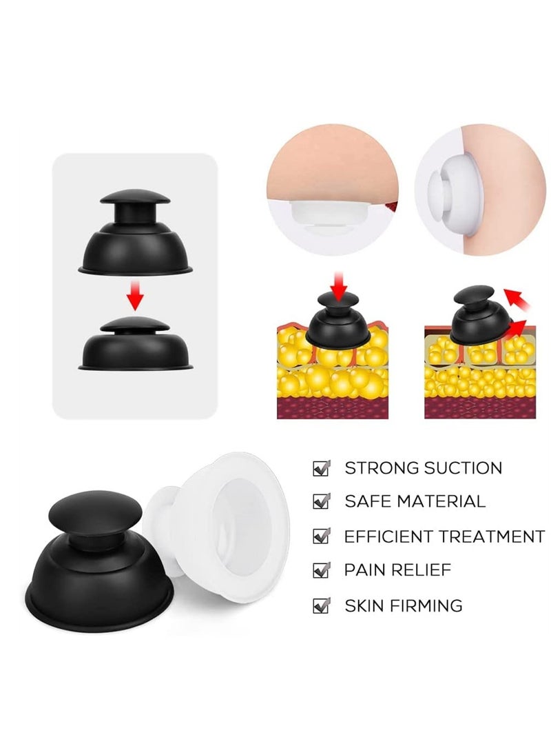 SYOSI Silicone Cupping Therapy Sets, 12 Pcs Professional Vacuum Suction Cups for Facial and Body Massage, Deep Tissue Relief, Myofascial Release, Muscle Relaxation, Anti-Cellulite Treatment - Image 2
